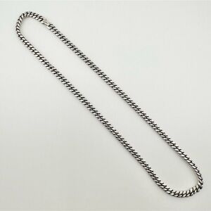 David Yurman Curb Chain Necklace in Sterling Silver - 6mm - 22"